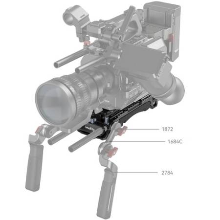 SmallRig 2837C - uniwersalna podkładka na ramię, przykład użycia